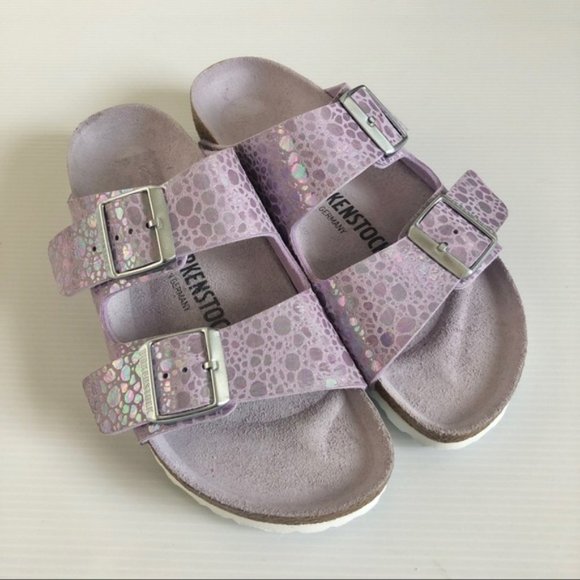Birkenstock Shoes - Metallic Purple Arizona Birkenstocks Size 37